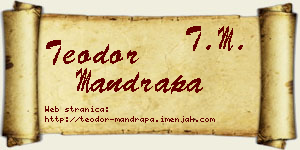 Teodor Mandrapa vizit kartica